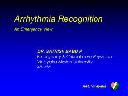 Arrythmia recognition