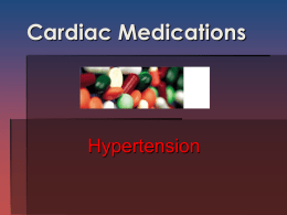 Cardiac Medications