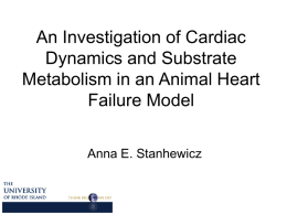 An Investigation of Cardiac Dynamics and Substrate