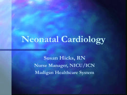 Clinical Update on Congenital Heart Defects