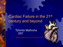 Cardiac failure in the 21st century