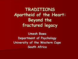 Biographical Details - University of South Africa
