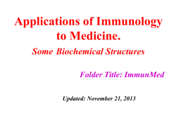 Applications of Immunology to Medicine