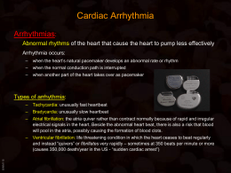 Cardiac Arrhythmia - An-Najah National University