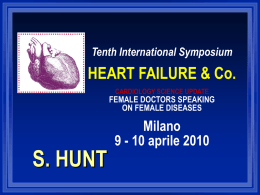 Tenth International Symposium HEART FAILURE & Co. Milano …