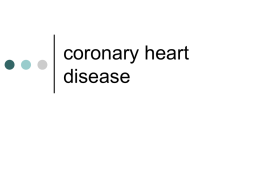 Coronary heart disease - Welcome to the BHBT Directory