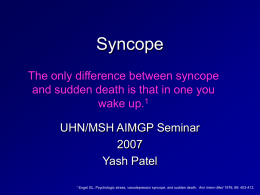 Syncope - University of Toronto