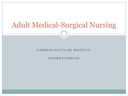 Adult Medical –Surgical Nursing 1