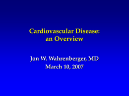 Terror from Within: An Overview of Cardiovascular Disease