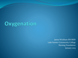 Oxygenation - Lake-Sumter State College | Home