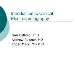 Introduction to Clinical Electrocardiography