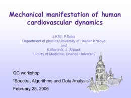 Mechanical manifestation of human cardiovascular