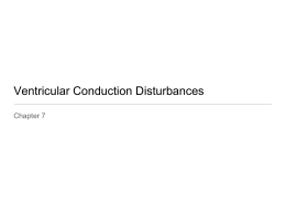 Ventricular Conduction Disturbances