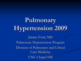 Pulmonary Hypertension for the Internist