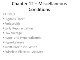 ECG Lecture Chapter 12 for 4/18 or 4/20 lecture