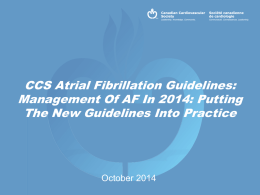 CCS Atrial Fibrillation Guidelines