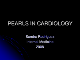 PEARLS IN CARDIOLOGY