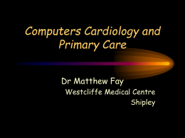 protocols - computers, cardiology and primary care