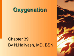 Lecture 07 - Oxygenation