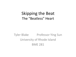 Skipping the Beat The “Beatless” Heart