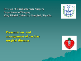 07 Cardiac surgical disease