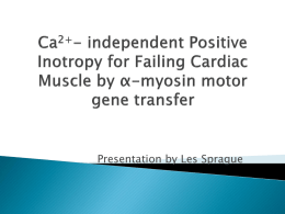 Ca2+- independent Positive Inotropy for Failing Cardiac Muscle by α
