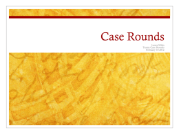 Case rounds: chest pain - ACH Pediatric Residents