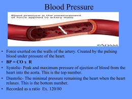Blood Pressure presentation