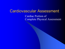 Cardiac Presentation