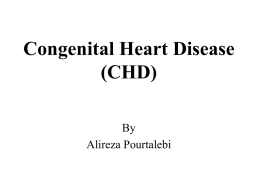 Congenital Heart Disease (CHD)