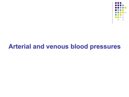 Arterial and Venous Blood Press