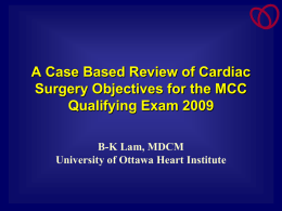 B2B - Cardiac Surgery Dr. Khanh Lam