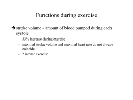 Functions during exercise