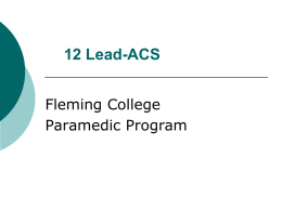 12 Lead-ACS - Fleming College