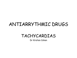 ANTIARRYTHMIC DRUGS