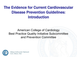 An ABC Approach (Introduction) - American College of Cardiology