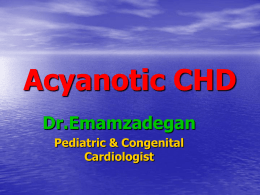 Acyanotic CHD