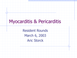 Myocarditis & Pericarditis - Calgary Emergency Medicine