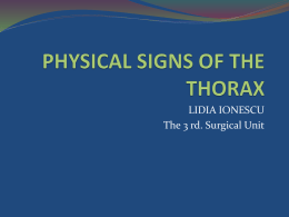 physical signs of the thorax