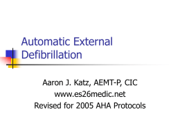 Automatic External Defibrillation