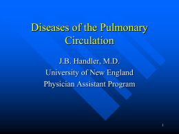 Diseases of the Pulmonary Circulation