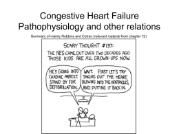 Congestive Heart Failure Pathophysiology and other relations