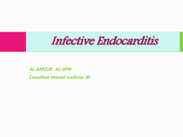 Modified Duke criteria for diagnosis of infective endocarditis