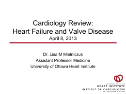basics Cardiology review Dr. L Mielniczuk2013