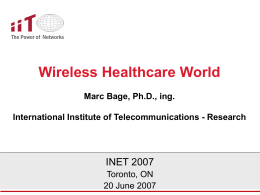 Wireless Health Care World