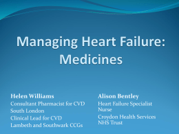 Managing Heart Failure - Croydon Health Services NHS Trust