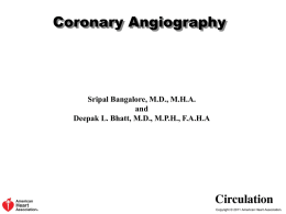 Coronary Angiography