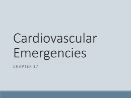 Cardiovascular Emergencies