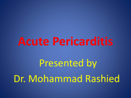 Acute Pericarditis