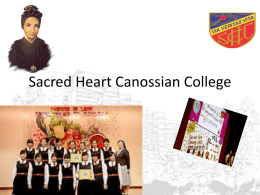 Presentation - Sacred Heart Canossian College